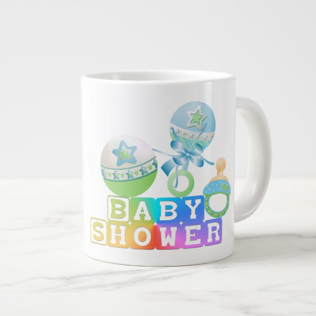 Taza De Café Gigante Regalo de Baby Shower - Jumbo Mug (Derecha)