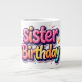 Taza De Café Gigante Regalo de burbujas de arcoíris para cumpleaños de 