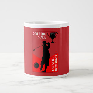 Taza De Café Gigante Regalo de cumpleaños para los golfistas editables