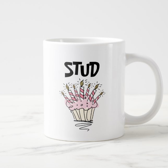 Taza De Café Gigante Regalo de cumpleaños Stud Muffin (Derecha)