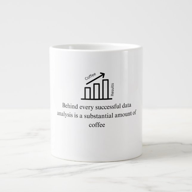 Taza De Café Gigante Regalo de Data Analyst (Frente)
