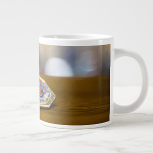 Taza De Café Gigante Regalo de dreidel de Hanukkah SlipperyJoe base oct
