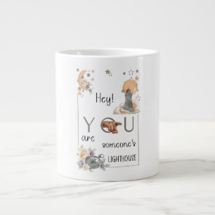 Taza De Café Gigante Regalo de Faro Inspirador Recordatorio Positivo