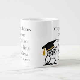 Taza De Café Gigante Regalo de Graduación Personalizado para Ella – Nom