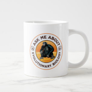 Taza De Café Gigante Regalo de humor de evolución para profesor de biol