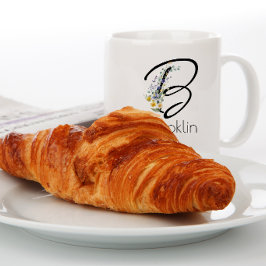 Taza De Café Gigante Regalo de jubilación empleador Elegante Monograma
