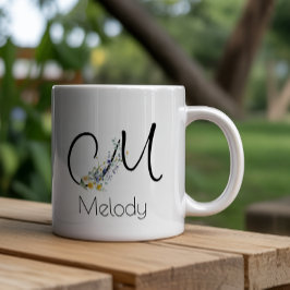 Taza De Café Gigante Regalo de jubilación monograma de empleador acuare