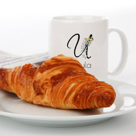 Taza De Café Gigante Regalo de jubilación monograma de empleador acuare