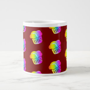 Taza De Café Gigante Regalo de magdalenas arcoíris