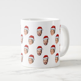 Taza De Café Gigante Regalo de Navidades fotográficos Santa Hat Persona