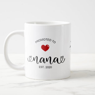 Taza De Café Gigante Regalo de nueva abuela establecida para Nana