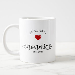 Taza De Café Gigante Regalo de nueva abuela establecida para Nonnie