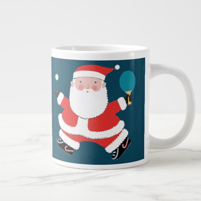 Taza De Café Gigante Regalo de vacaciones de Ping Pong personalizado (Derecha)