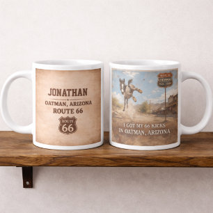 Taza De Café Gigante Regalo del Centenario de la Ruta 66 del Burro Oatm