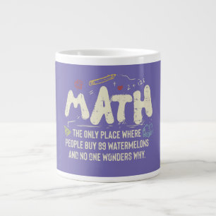 Taza De Café Gigante Regalo del profesor de matemáticas