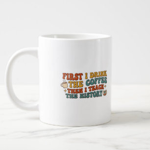 Taza De Café Gigante Regalo divertido para profesores de historia retro