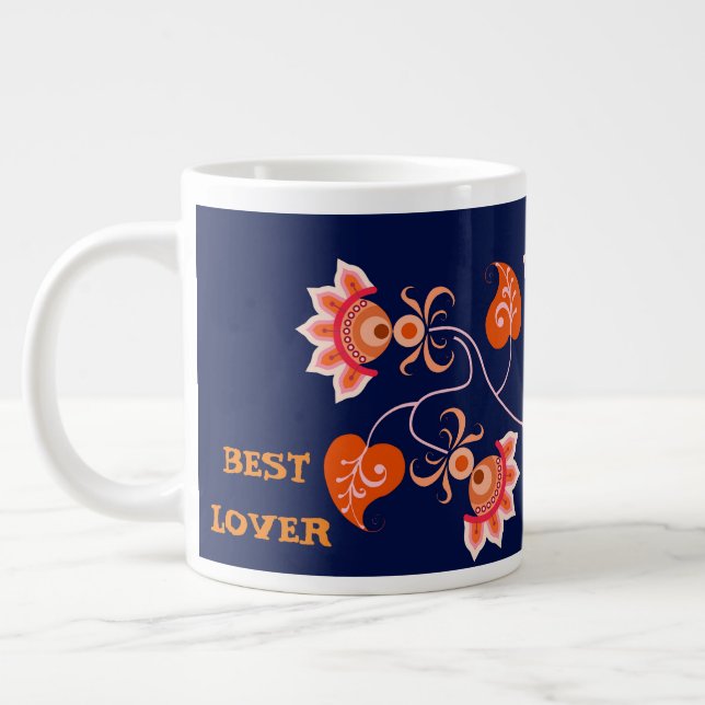 Taza De Café Gigante REGALO el día de San Valentín PARA NOVIA, ESPOSA,  (Izquierda)