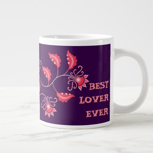Taza De Café Gigante REGALO el día de San Valentín PARA NOVIA, ESPOSA,  (Derecha)