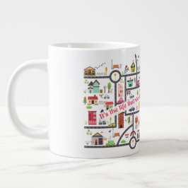 Taza De Café Gigante Regalo JW para pioneros - Mug "Mapa del territorio