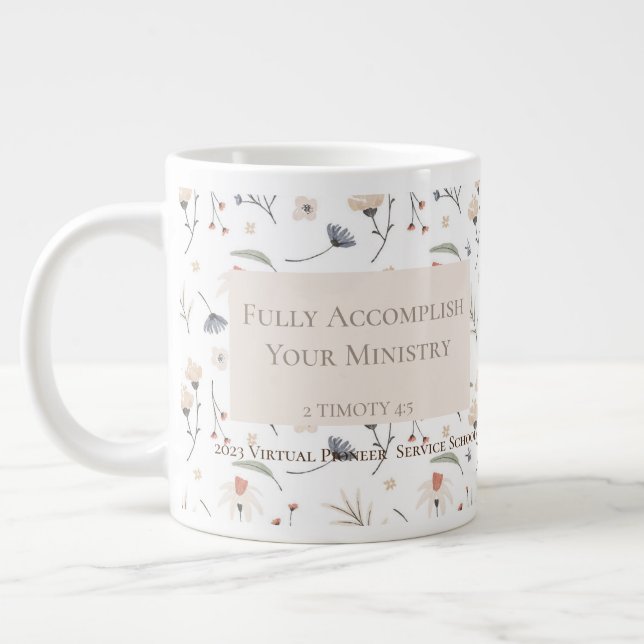 Taza De Café Gigante Regalo personalizado para 2023 pioneras de JW (Izquierda)