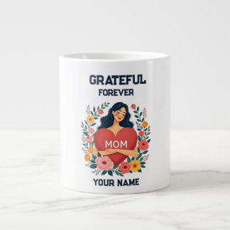Taza De Café Gigante Regalo Personalizado para Mamá | Diseño de Nombre