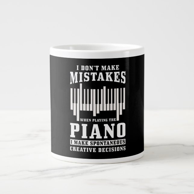 Taza De Café Gigante Regalo pianista (Frente)