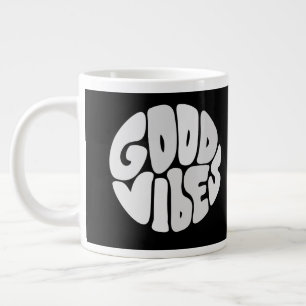 Taza De Café Gigante Regalo rojo negro de San Valentín bueno vibracione