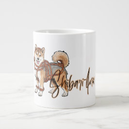 Taza De Café Gigante Regalo shibari shiba inu para el ropelaje