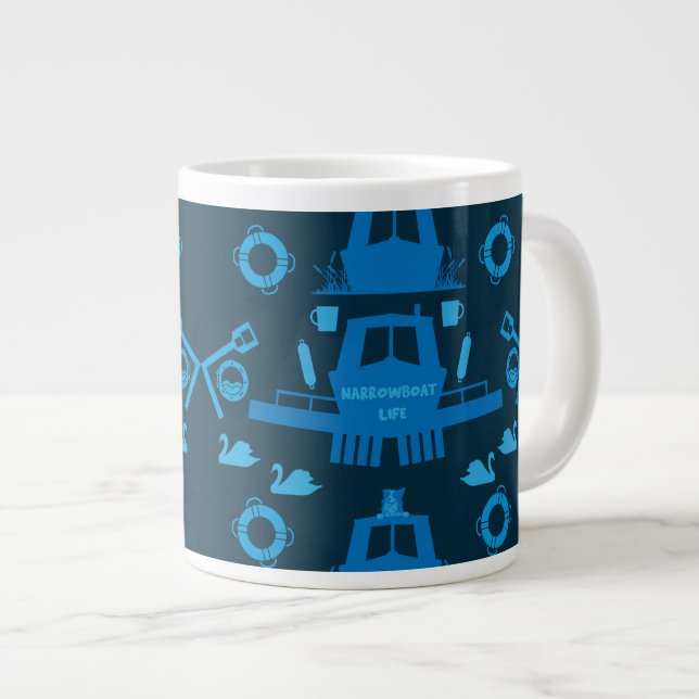 Taza De Café Gigante Regalos de barcos estrechos británicos (Derecha)