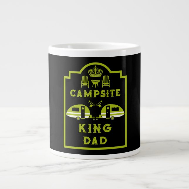 Taza De Café Gigante Regalos De Caravana King Para Los Campers (Frente)