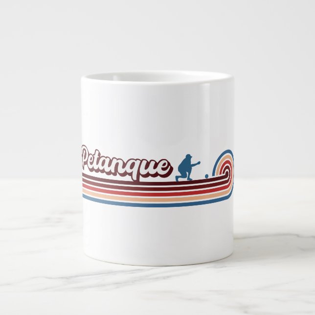 Taza De Café Gigante Regalos Petánicos, Petanque Lover, Jugador de Peta (Frente)