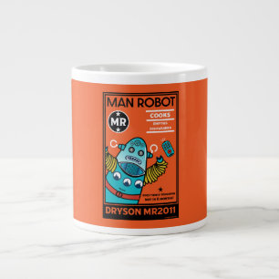 Taza De Café Gigante Regalos Robot Para Aniversario O Boda