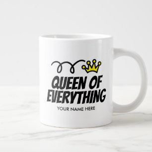 Taza De Café Gigante Reina de Todo regalo de taza gigante extra grande