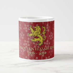 Taza De Café Gigante Reina Isabel II 1926-2022 Jumbo Mug