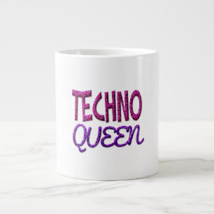 Taza De Café Gigante Reina Techno