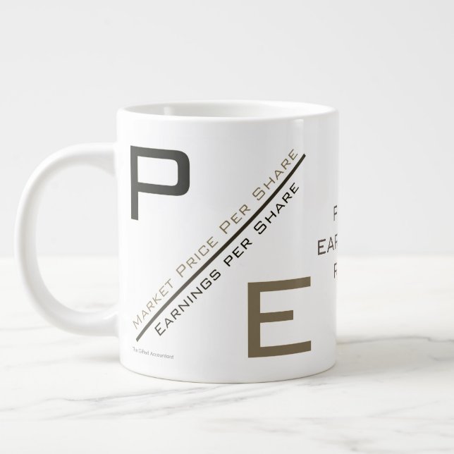 Taza De Café Gigante "Relación P/E" (Izquierda)