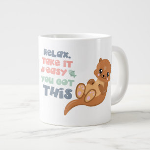 Taza De Café Gigante Relax -Otter-Jumbo Mug