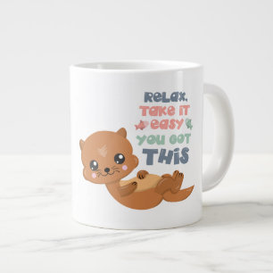 Taza De Café Gigante Relax -Otter-Jumbo Mug