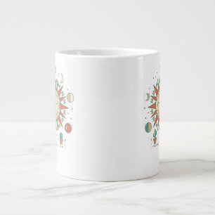 Taza De Café Gigante Reloj de pared del desierto celestial - Cactus Sol