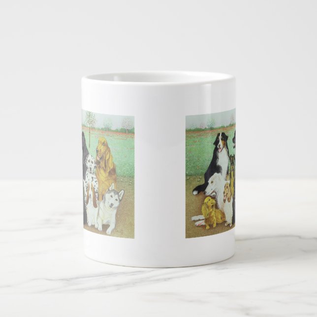 Taza De Café Gigante Reloj del perro (Frente)