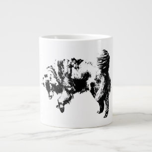 Taza De Café Gigante Reloj silencioso bajo luz de octubre