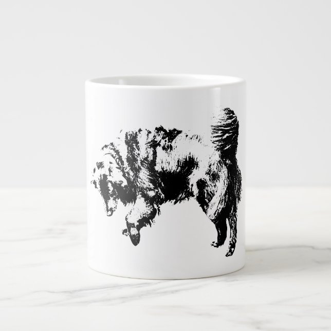 Taza De Café Gigante Reloj silencioso bajo luz de octubre (Frente)