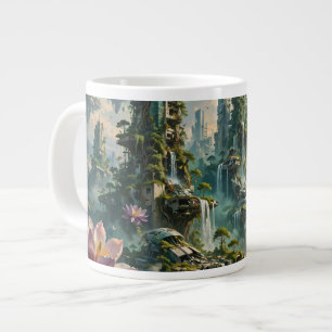 Taza De Café Gigante Renovación urbana Ciudad futurista postapocalíptic