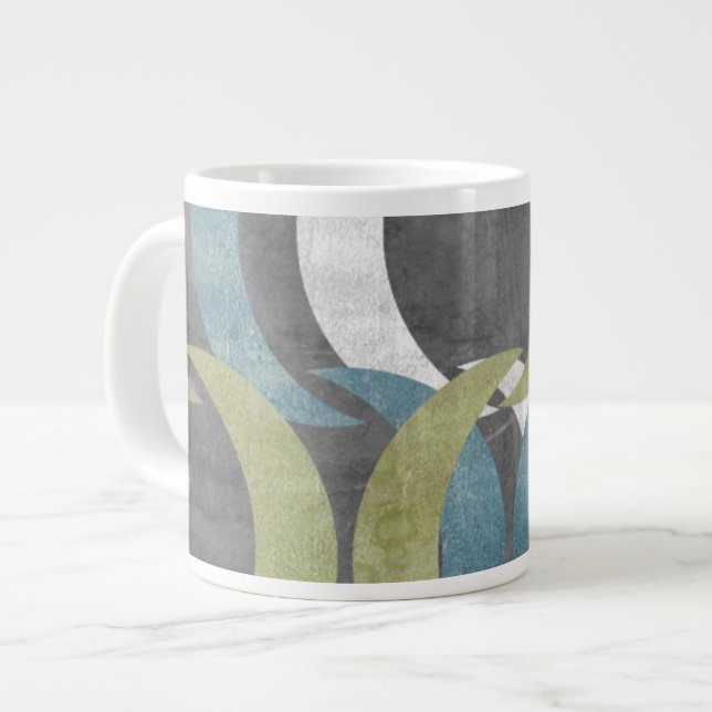 Taza De Café Gigante Repetición geométrica I (Izquierda)