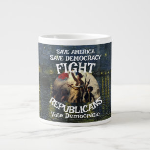 TAZA DE CAFÉ GIGANTE REPORTEO CUETA PRECIO POR SIEMPRE GUERRA INTERMINA