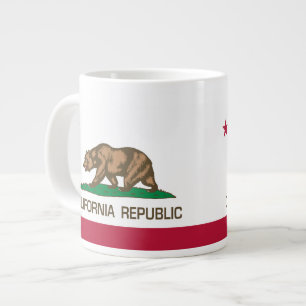 Taza De Café Gigante República de California (pabellón estatal regular)