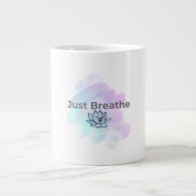 Taza De Café Gigante Respira 🌿 (Frente)