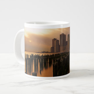 Taza De Café Gigante Resplandor de la puesta del sol durante los cielos