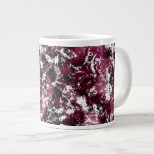Taza De Café Gigante Resumen de mármol de Borgoña