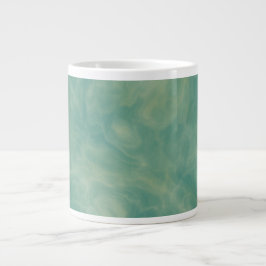 Taza De Café Gigante resumen de mármol verde